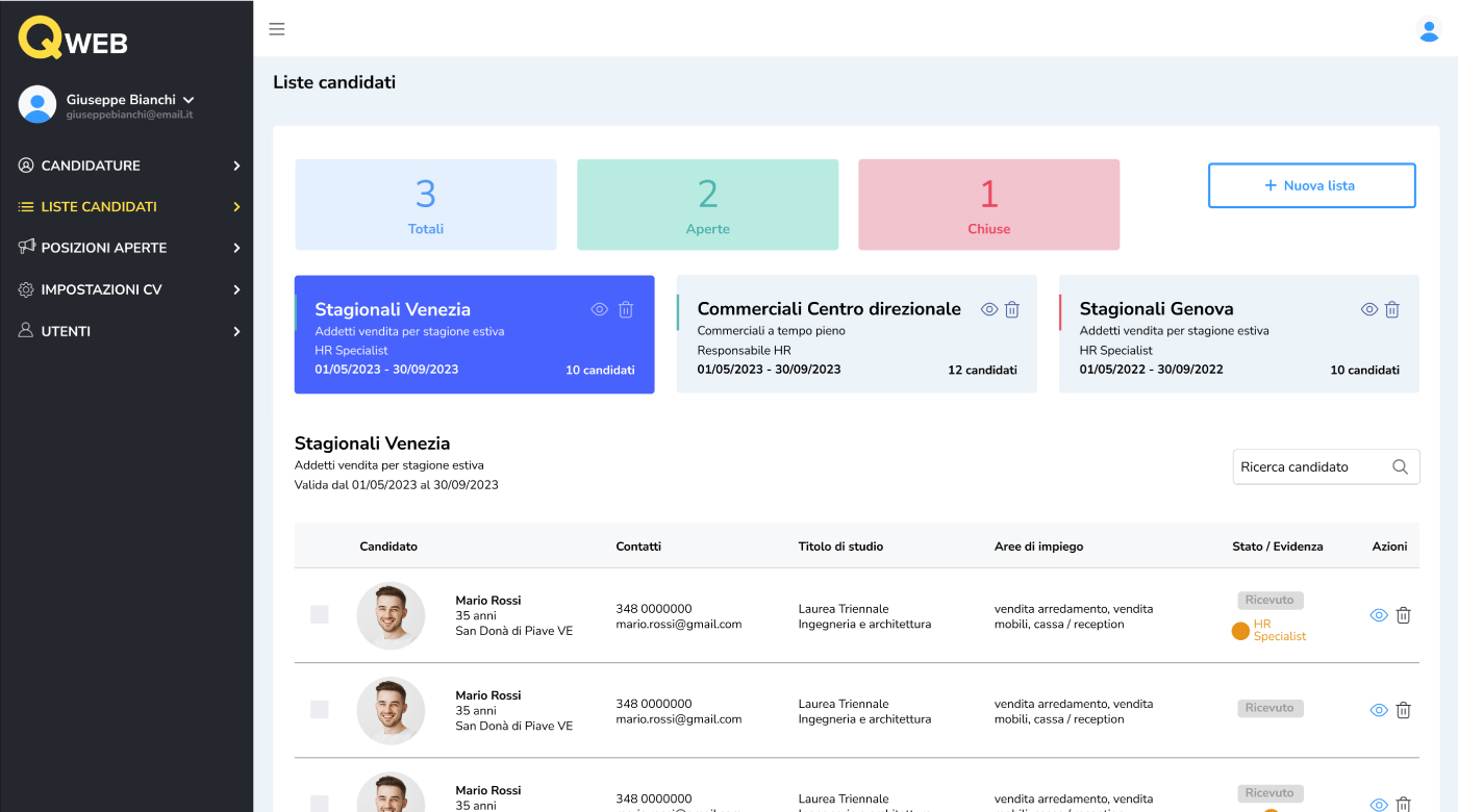 Gestione curriculum backend - 05