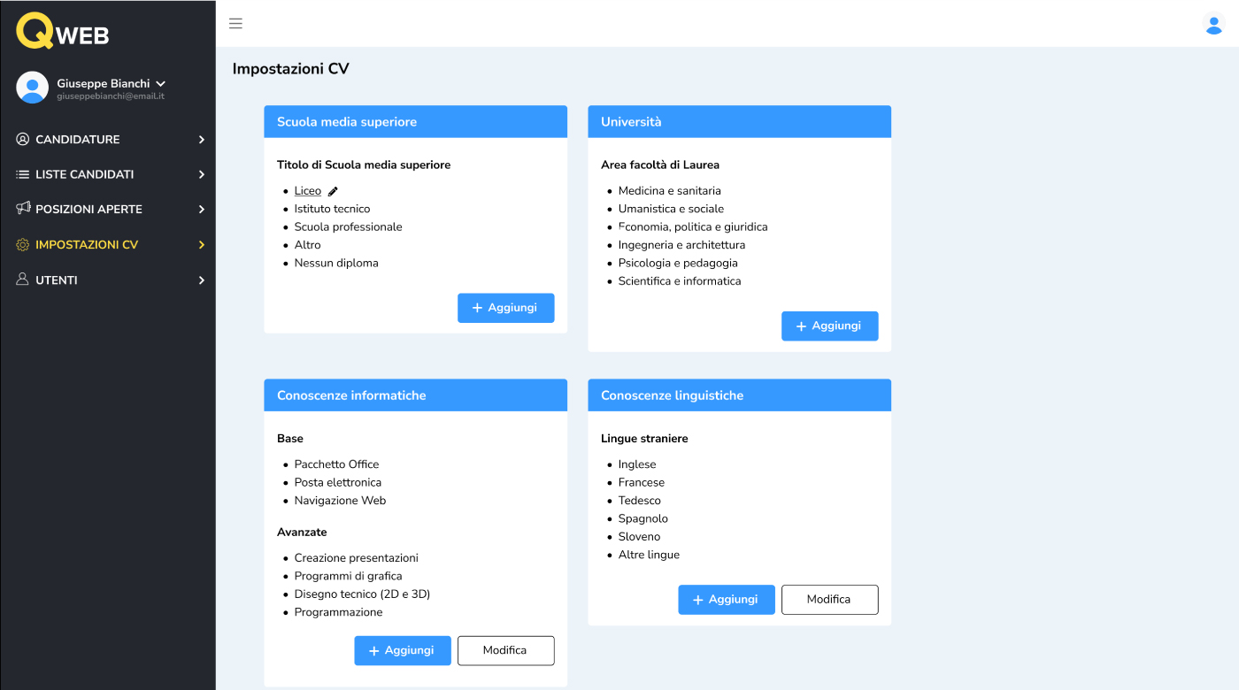 Gestione curriculum backend - 06